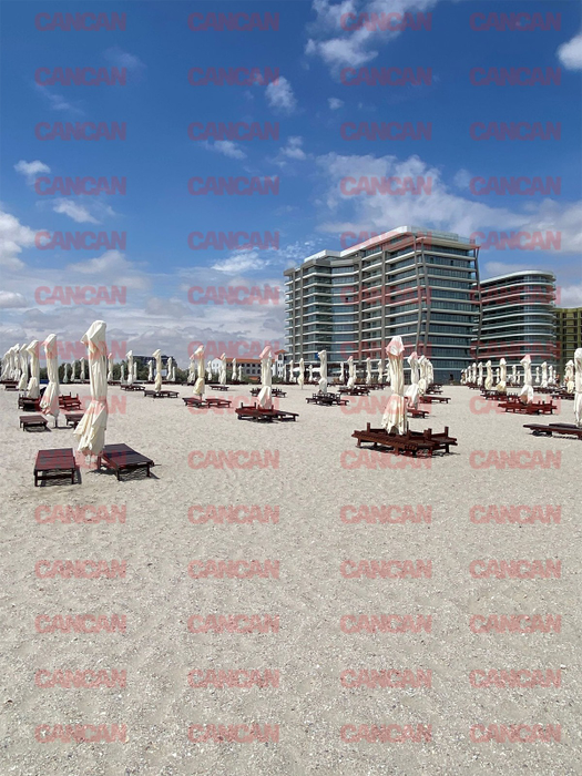 Câteva plaje din Mamaia Nord au rămas pustii / foto: CANCAN.RO