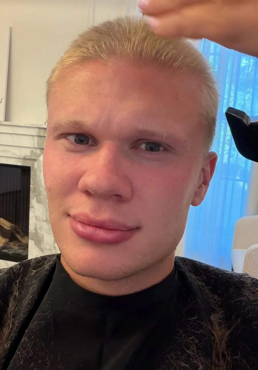 Erling Haaland, schimbare de look/ sursa foto: social media