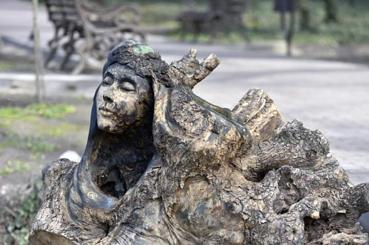 Arborii doborâți prin parcuri au revenit la viață datorită "sculptorului cu drujba"