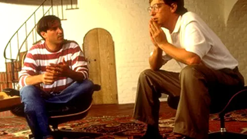 Fotografie rara! O imagine de pus in rama cu Steve Jobs si Bill Gates de acum 20 de ani!