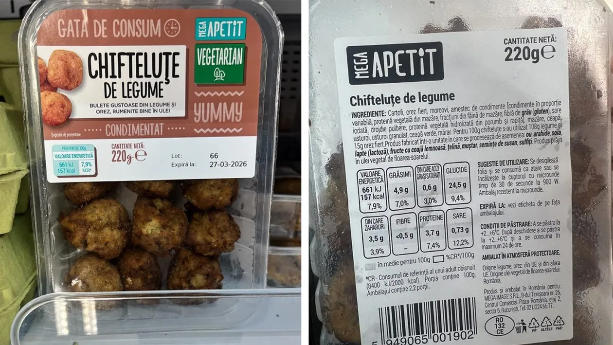 Chiftele de post din Mega Image România. Din ce sunt făcute, de fapt