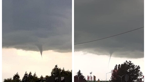 Explicația fenomenului straniu care a apărut ieri pe cer. Mulți au crezut că e tornadă, dar realitatea e alta