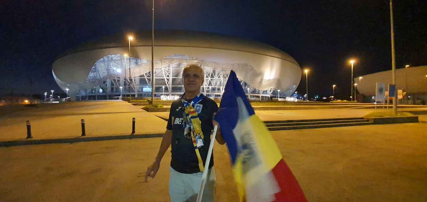 Ion Popa a venit din Băilești doar ca să stea la poarta stadionului în timpul meciului echipei favorite