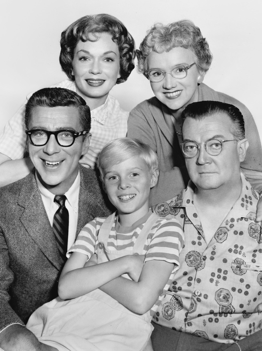 Jay North, Herbert Anderson, Gloria Henry, Sylvia Field, Joseph Kearns, "Dennis the Menace" circa 1960. Foto: Profimedia