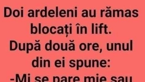 BANC | Doi ardeleni au rămas blocați în lift. După 2 ore, unul dintre ei spune: "Mi se pare mie sau.."