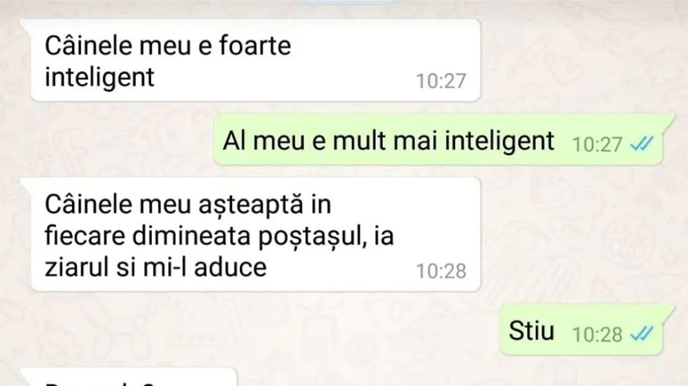 Bancul începutului de săptămână | "Câinele meu e foarte inteligent"
