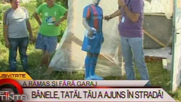 VIDEO INCREDIBIL! Tatal lui Banel sta intr-o baraca de celofan, cu serpii si sobolanii, la Bragadiru! Imi facusem alta mai pe camp si mi-au dat foc la ea oamenii