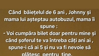 Bancul de weekend | „Voi cumpăra bilet doar pentru mine”