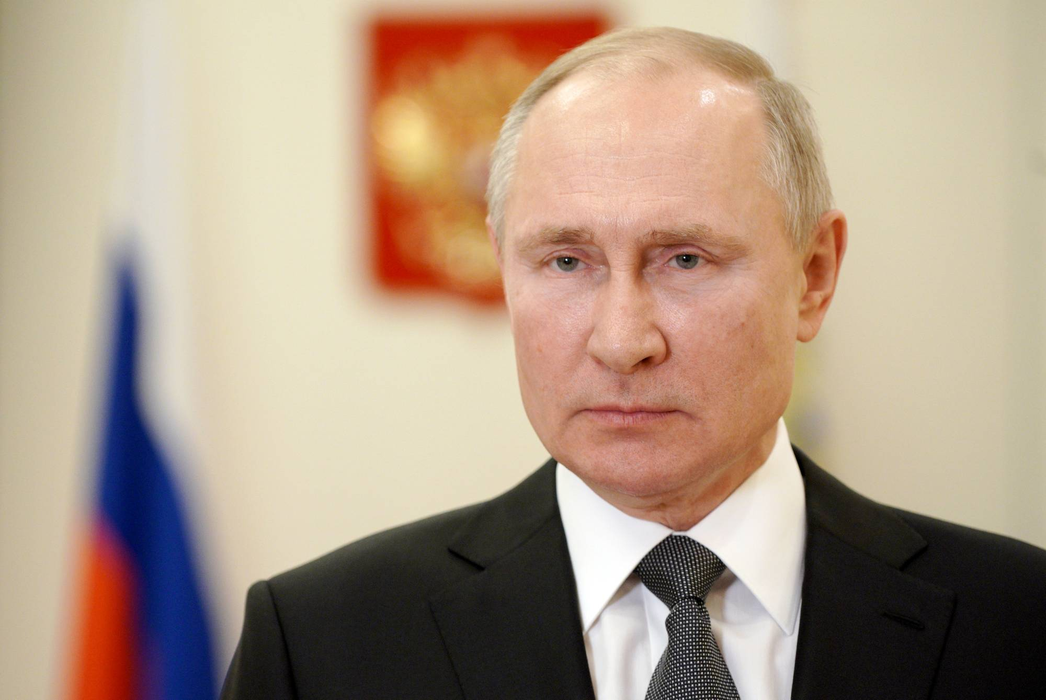 Russian President Vladimir Putin congratulates servicemen and veterans at the Special Operations Forces Day at Novo-Ogaryovo residence, outside Moscow, Russia Russia February 27, 2021. Sputnik/Alexei Druzhinin/Kremlin via REUTERS  ATTENTION EDITORS - THIS IMAGE WAS PROVIDED BY A THIRD PARTY.
