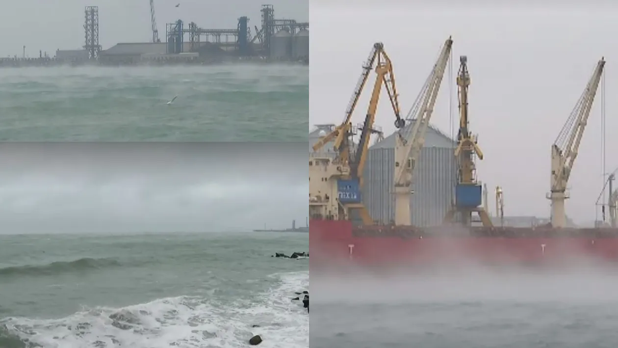 Fenomenul rar apărut la Marea Neagră, la o temperatură resimțită de -12 grade Celsius. Explicația unui expert