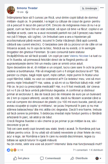 Rică, băiatul bătut de polițiști în parcul IOR, a fost primit de regina Suediei la începutul anului!