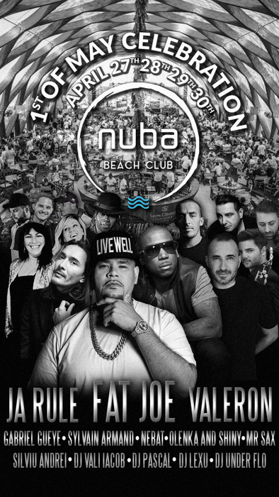 Party-maraton de 4 zile la NUBA BEACH CLUB cu artiști de renume internațional