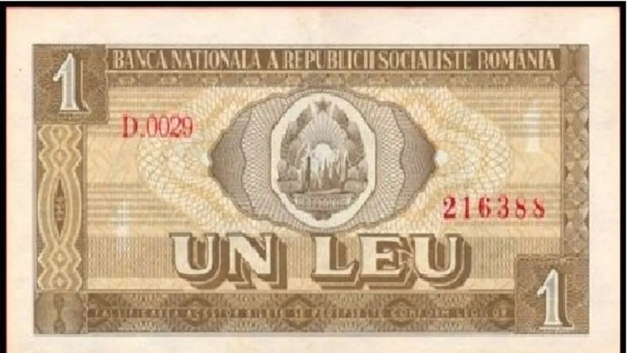 Nu e o glumă! Cu câți lei se vinde acum, în 2022, o bancnotă de 1 leu din anul 1966