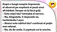 BANC | După o noapte lungă împreună, el observă pe noptiera ei poza unui alt bărbat: E soțul tău?