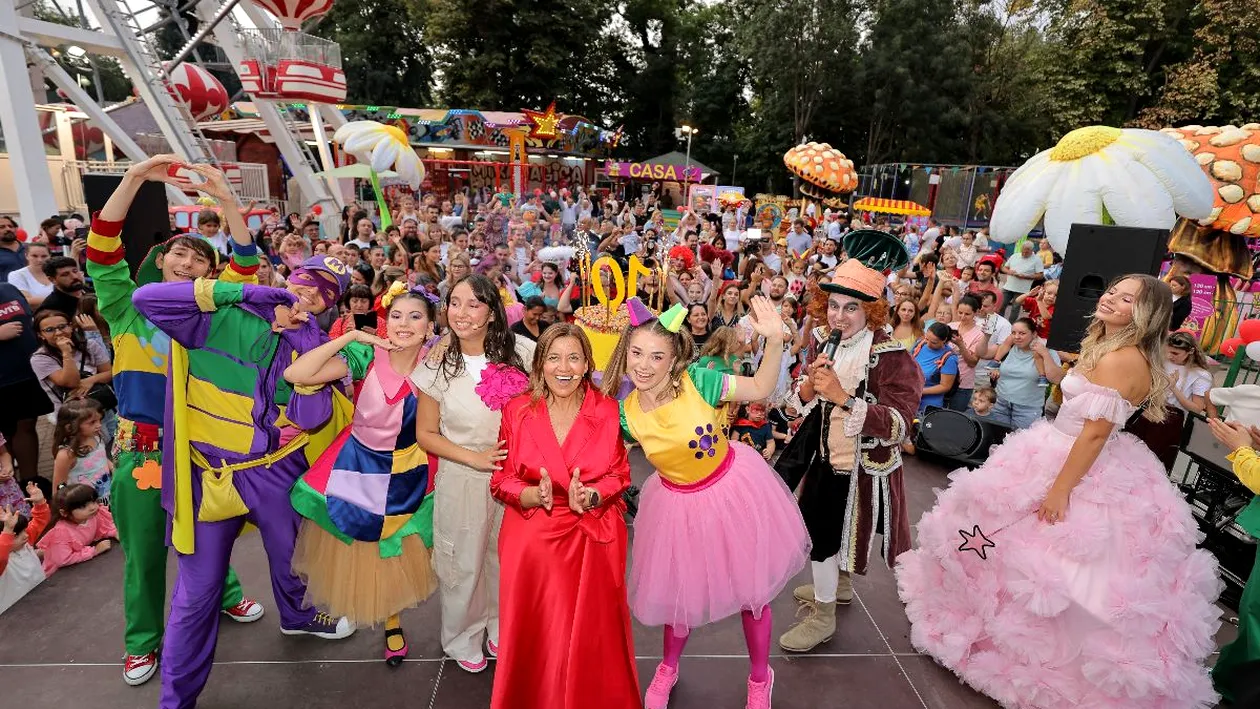 Parcul Miramagica a sărbătorit 10 ani! Gaşca Zurli a susținut primul show în noua formulă, iar Andreea Bălan a cântat
