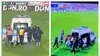 Momente penibile, pe un teren de fotbal din România. Ambulanța, obligată să intervină de urgență, împinsă pe gazon