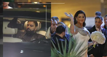 Ce intrare și-au făcut mirii la NUBA! Florin Salam și Roxana au venit la  petrecere la ora 23:00, cu Rolls-ul într-o scenă demnă de Hollywood!