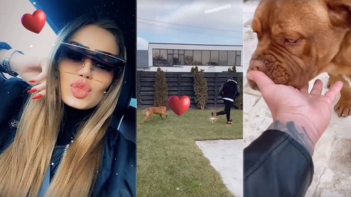 Daria Radionova și Alex Bodi, fericiți în Ajun de Crăciun! Cum s-au filmat cei doi iubiți în curtea vilei din Tunari și cum au împodobit locuința luxoasă | FOTO & VIDEO