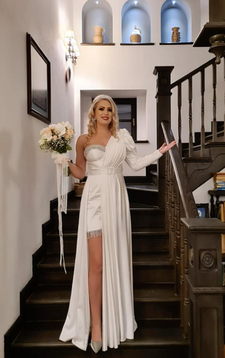 Primele imagini cu Ornela Pasăre în rochia de mireasă. Momente unice de la nunta secretă: ”Niciodată nu e prea târziu să spui DA”