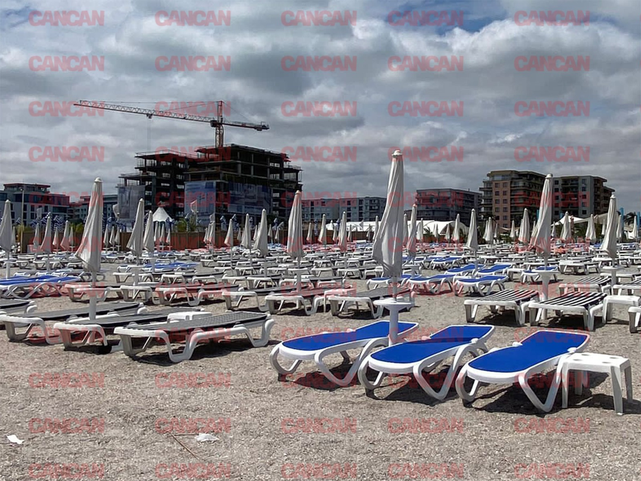 Bate vântul pe cea mai populară stațiune din Constanța! Terasele din Mamaia Nord sunt goale