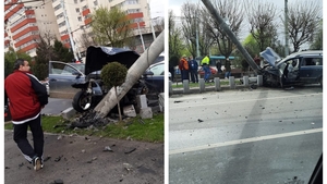 Grav accident în Capitală. Patru persoane au fost rănite, după ce două mașini s-au ciocnit
