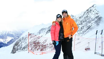 Alexandru Ciucu, un împătimit al sporturilor periculoase! Schi extrem pe pârtia neagră cu înclinaţie de 70 de grade!