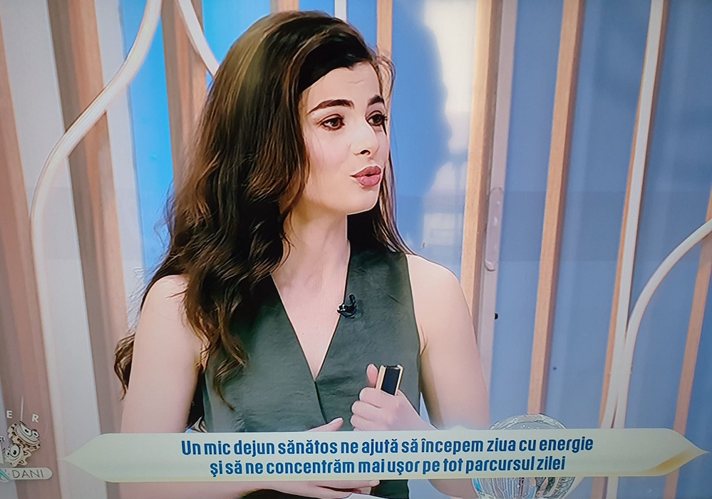 Replica acidă a prezentatorului a venit în timp ce el stătea de vorbă cu Iuliana Dabija care este specializată în nutriție și a vorbit despre cât de important este micul dejun în viața oricărei persoane