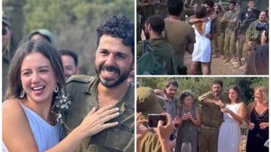Doi israelieni s-au căsătorit la granița cu Fâșia Gaza, în plin război. Nunta a avut loc într-o bază militară: „Viața triumfă”