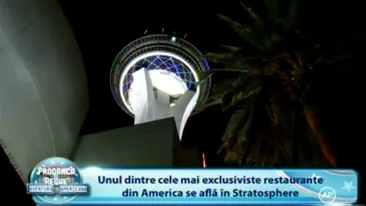 Imagini incredibile! Reghe si Prodanca sparg mii de dolari in America - Au luat masa la cel mai exclusivist restaurant din Vegas, Stratosphere