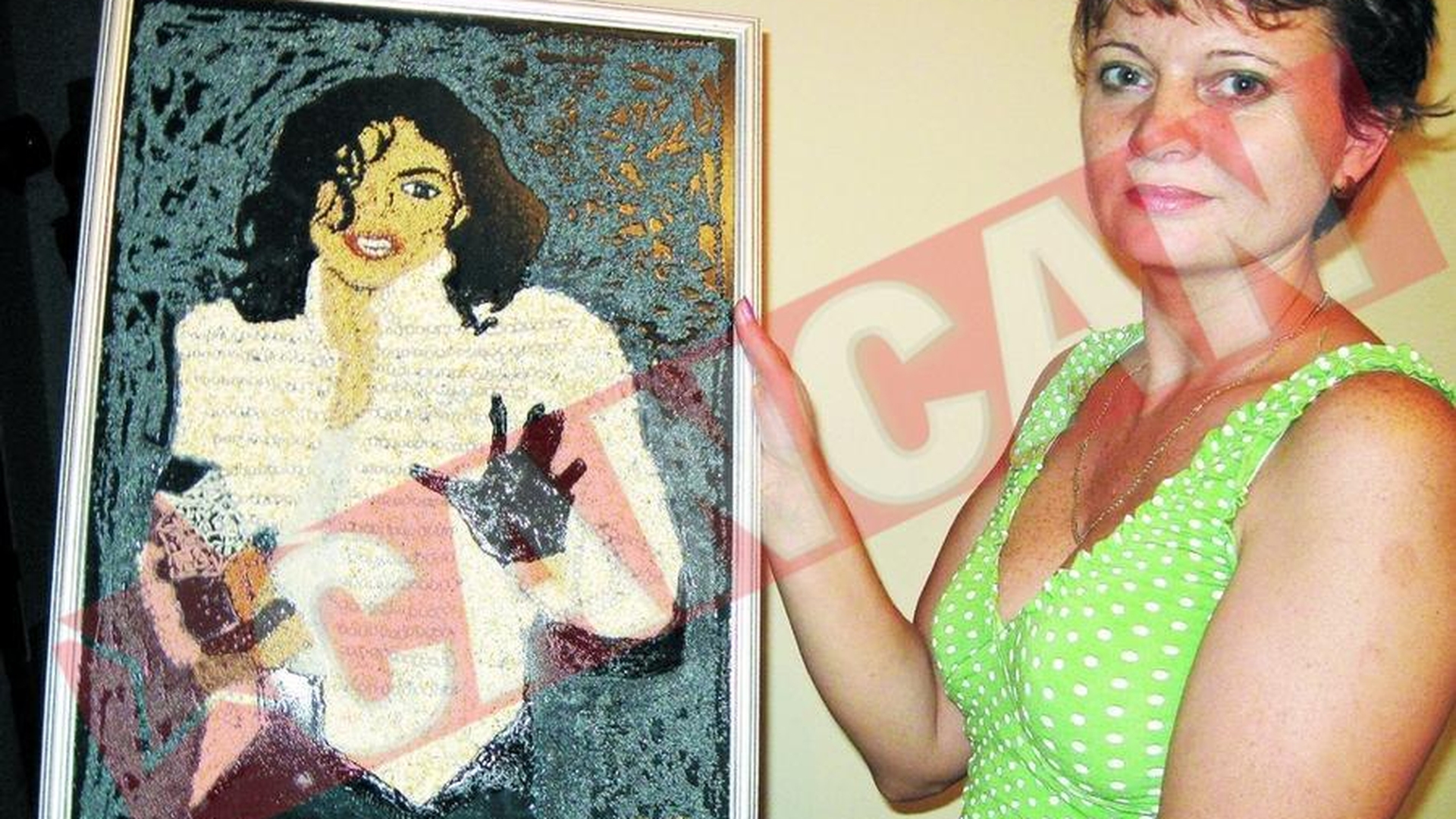 L-a pictat pe Michael Jackson din boabe de mustar