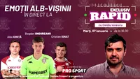 An nou, oră nouă. Vă așteptăm la ora 16:00 pe canalul de YouTube - ProSport, la EXCLUSIV RAPID, alături de Alexandru Ioniță, Viorel Moldovan, Cristi Ignat și Bogdan Ungureanu!