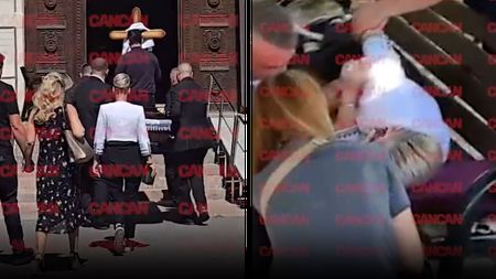 A leșinat după ce sicriul lui Ion Cernea, soțul Irinei Loghin, a ajuns la cimitirul Bellu. Cei prezenți i-au acordat ajutor pe o bancă