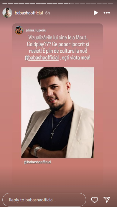 Mesaje de susținere pentru Babasha / Foto: Instagram