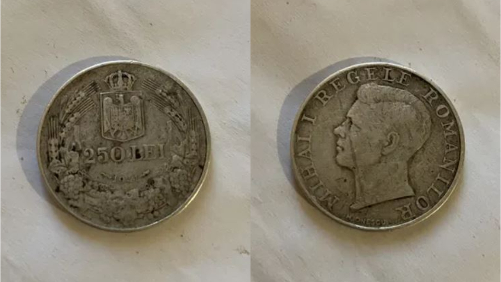 Tu mai ai așa ceva acasă? Prețul la care se vinde o monedă de 250 de lei, veche de 8 decenii