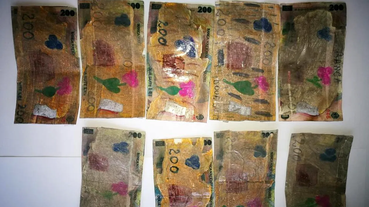 Un vrâncean s-a dus la târg cu bancnote scoase la xerox și desenate cu carioca! A fost prins încercând să cumpere brânză cu banii falși