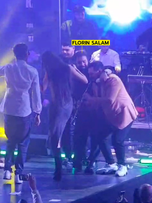 Florin Salam, în mijlocul petrecerii, la Berăria H