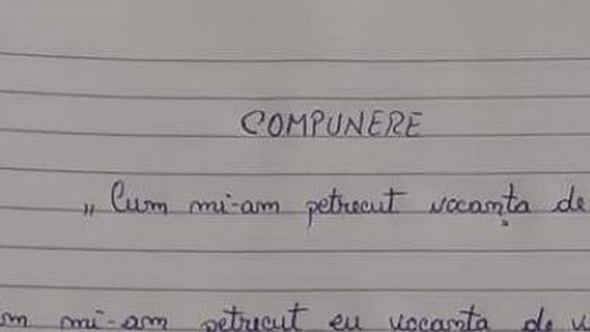 Cum a devenit compunerea unui copil din România virală pe internet: ”Dacă îmi dați nota 4, ne... ”