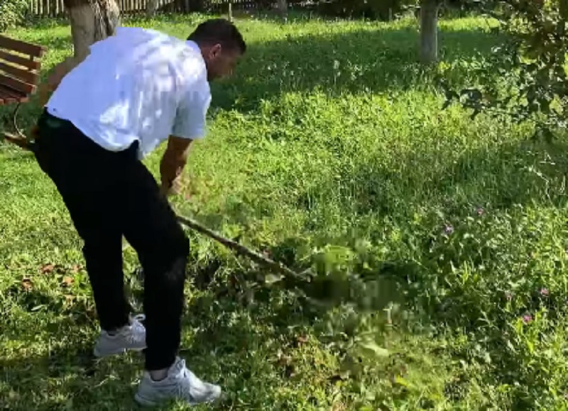 Mihai Morar, la coasă