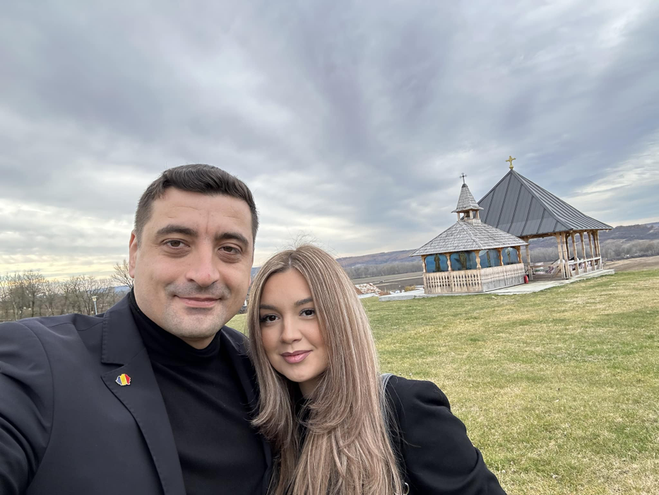 George Simion și Ilinca Munteanu/ Sursă foto: Facebook