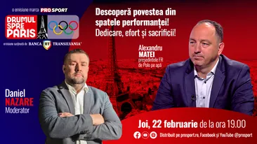 Alexandru Matei, președintele FR de Polo pe apă, este invitatul emisiunii ,,Drumul spre Paris’’ de joi, 22 februarie, de la ora 19:00
