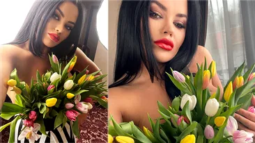 Carmen de la Sălciua i-a înnebunit pe bărbați cu un selfie în care apare într-o pijama sexy | FOTO