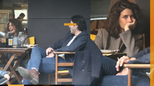Am prins-o pe Alice în Țara Minunilor! ”Fosta” lui Bobby Păunescu, dată pe spate de un domn misterios, la un pahar de vin