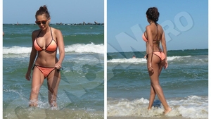 Imagini fierbinţi! O cunoscută prezentatoare tv de la noi, model la plajă
