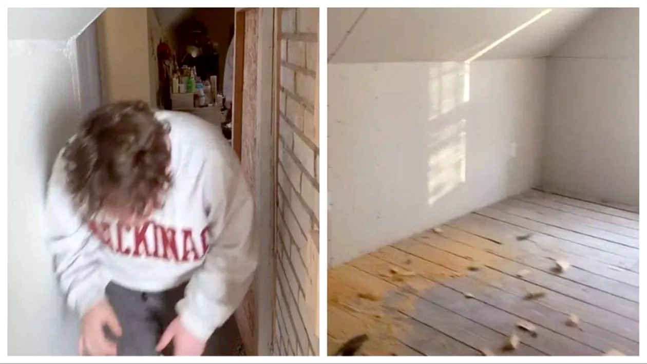 Descoperirea uluitoare făcută de o femeie, după ce a spart un perete din casă