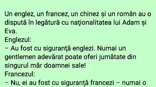 BANCUL ZILEI | Adevărul despre Adam și Eva: Ce naționalitate aveau, de fapt?