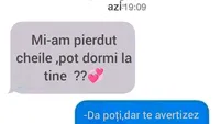 BANC | Mi-am pierdut cheile, pot dormi la tine?