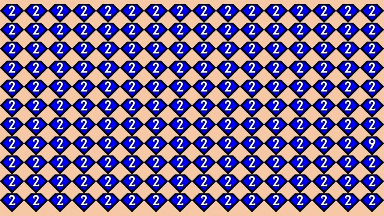 Test de logică | Găsiți numărul 9 în această poză, în maximum 32 de secunde!