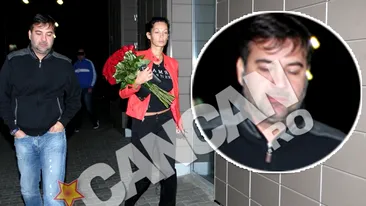Prima fotografie cu Nicoleta si cu Zsolt impreuna dupa scandalul cu bataia aplicata amantei! Ea a acceptat florile iar el a dus-o acasa la copii!