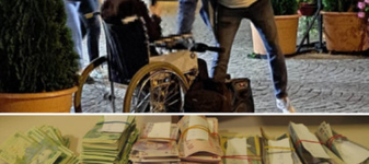 VIDEO. Câți bani a făcut un cerșetor în 8 ore, la pelerinajul de la Iași