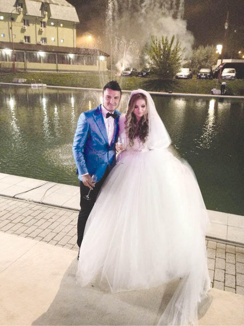 Constantin Budescu, alături de soţia sa, Mădălina